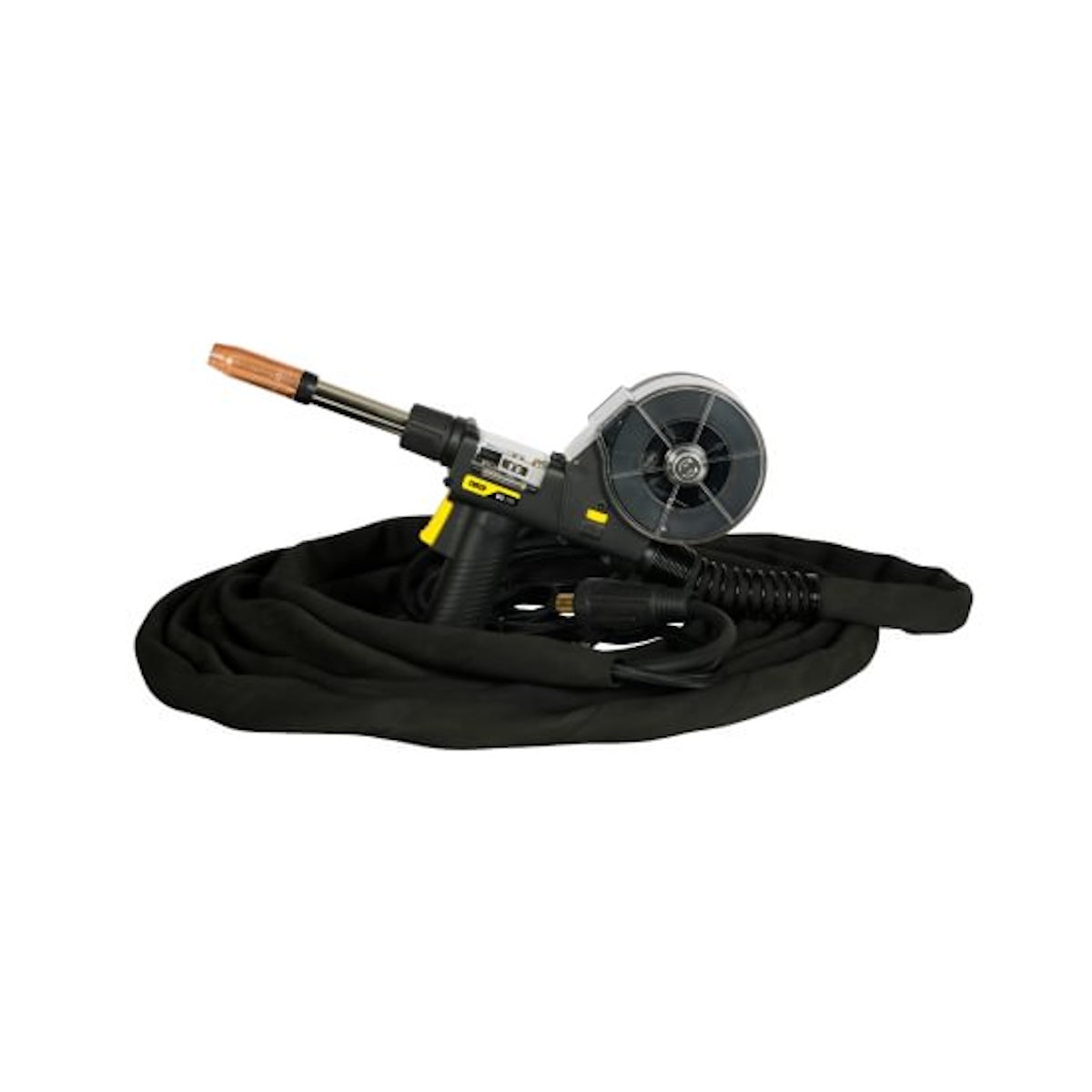 Tweco SG250 12ft Spool Gun 1027-1494 for Rustler, EMP200i, and Ruffian 270 with a coiled cable.