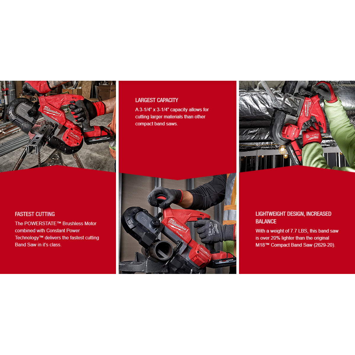 Milwaukee M18 FUEL Compact Band Saw (2829-20)