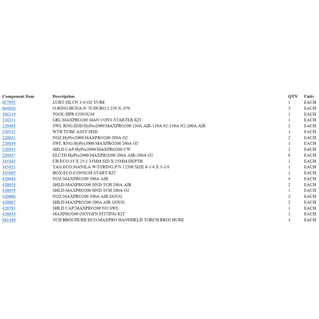 Product Specifications