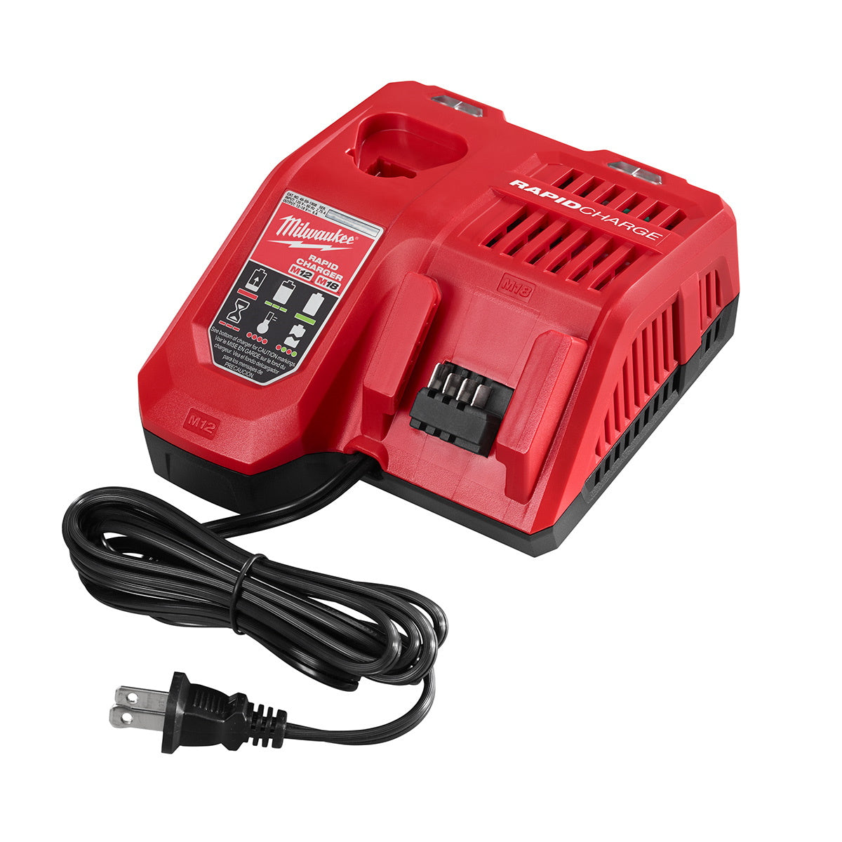 Milwaukee M18 Redlithium High Output HD12.0 Battery Pack w/Rapid Charger (48-59-1200)