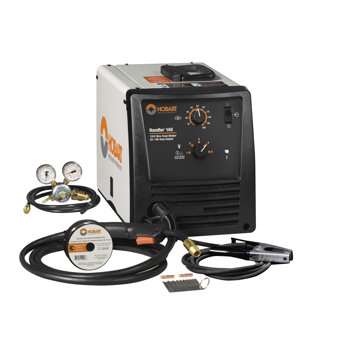 Hobart Handler 140 MIG Wire Welder with Hose and Regulator (500559)