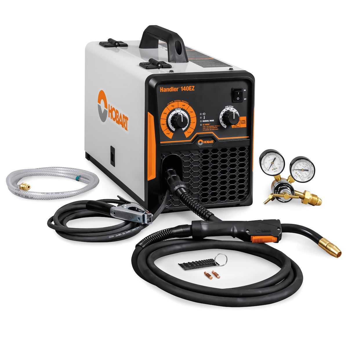 hobart handler 140ez mig wire feed welder w/regulator