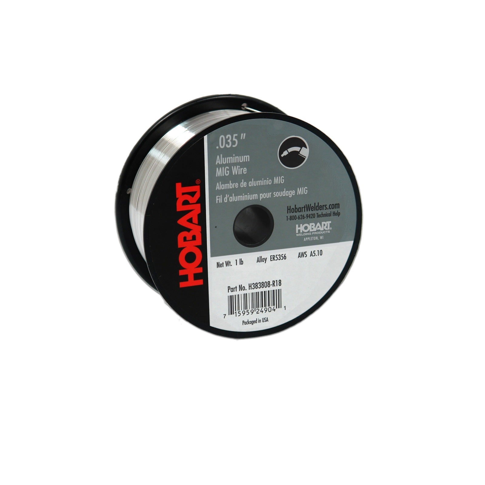 Hobart ER 5356 Aluminum MIG Wire .035 X 1 Lb Spool