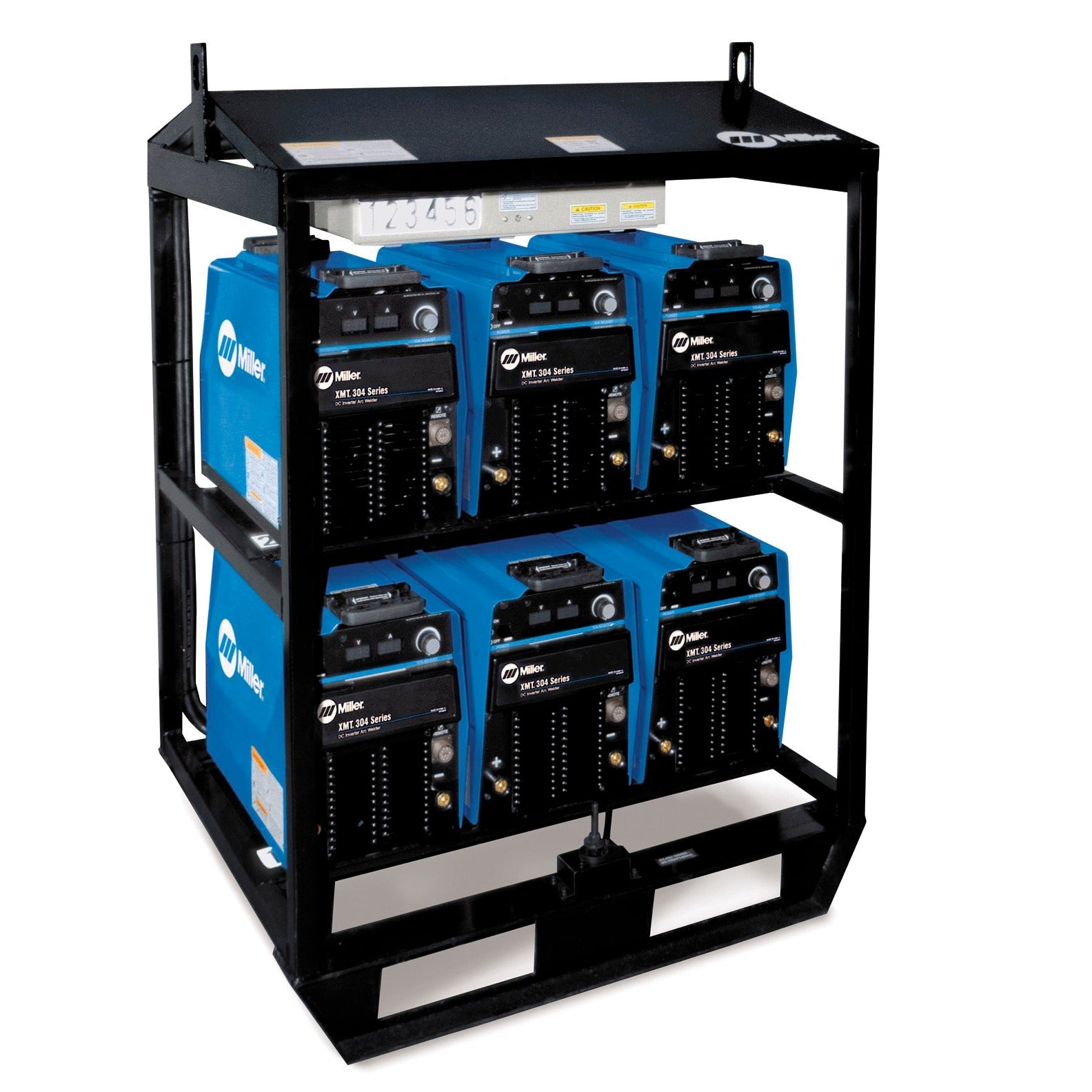 Miller XMT 304 CC/CV 6-Pack Dinse-style Multioperator Rack (907291)