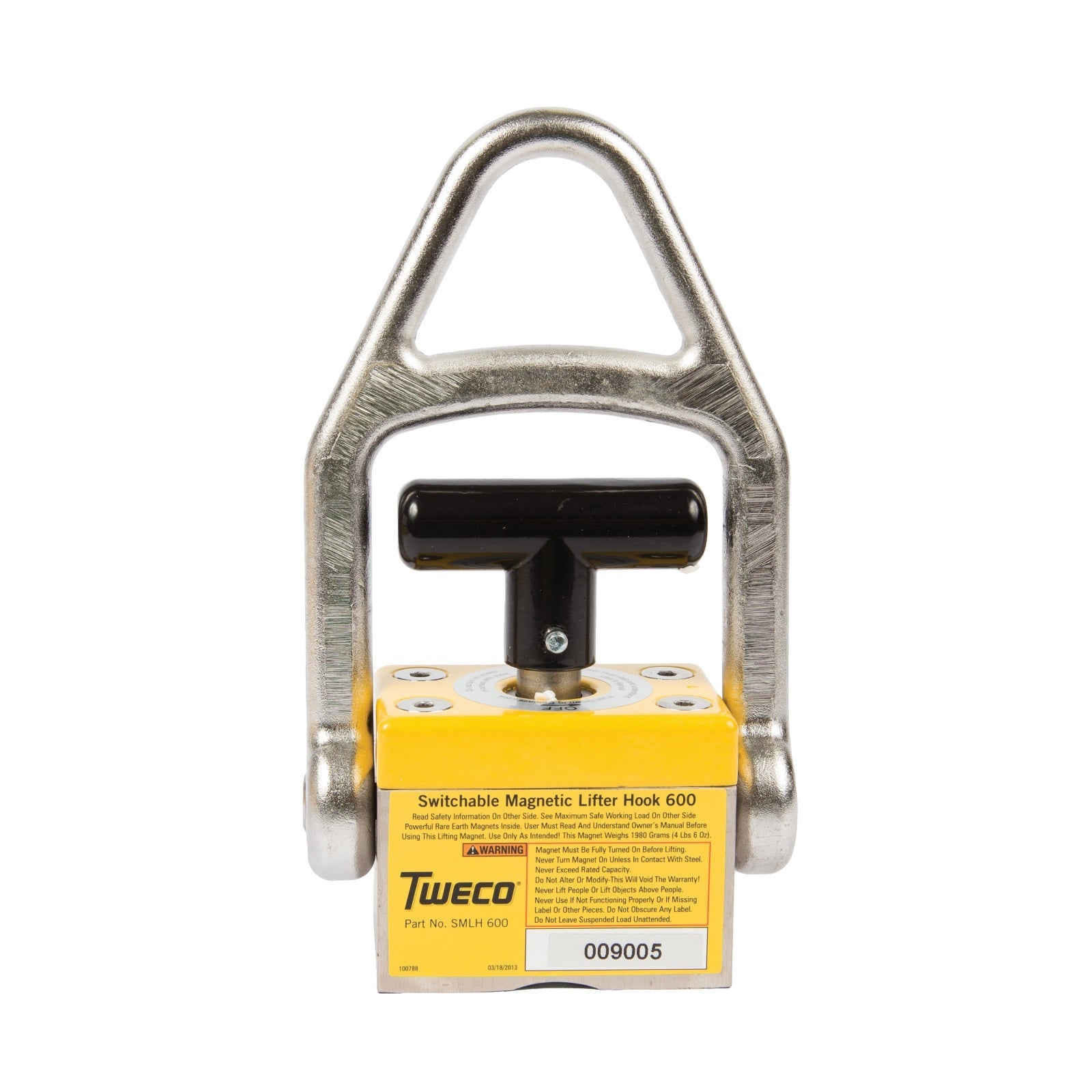 Tweco 200lb SMLH600 Magnetic Lifter Hook (9255-1066)