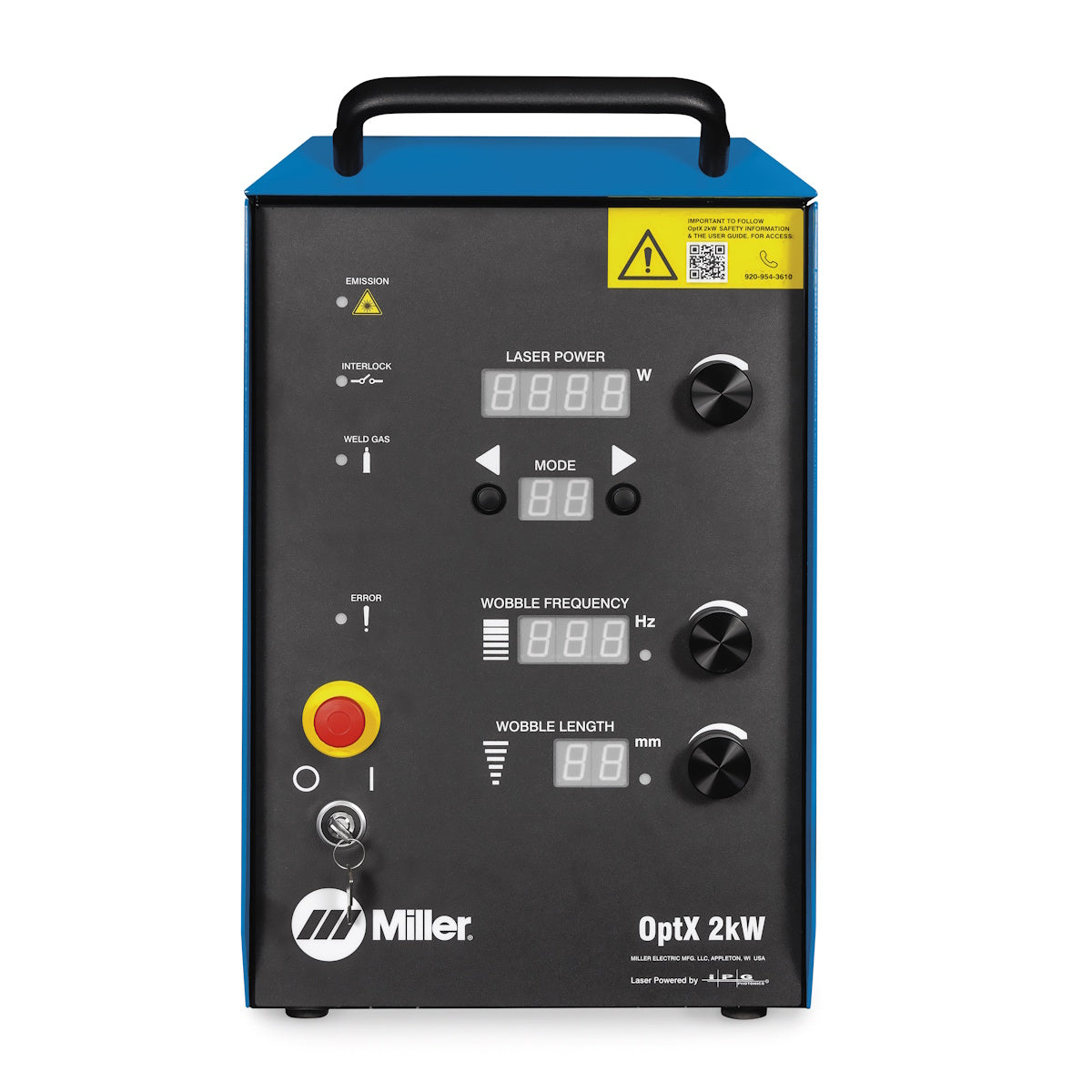 Miller OptX 2kW 240V Handheld Laser Welder Pkg (951000109)