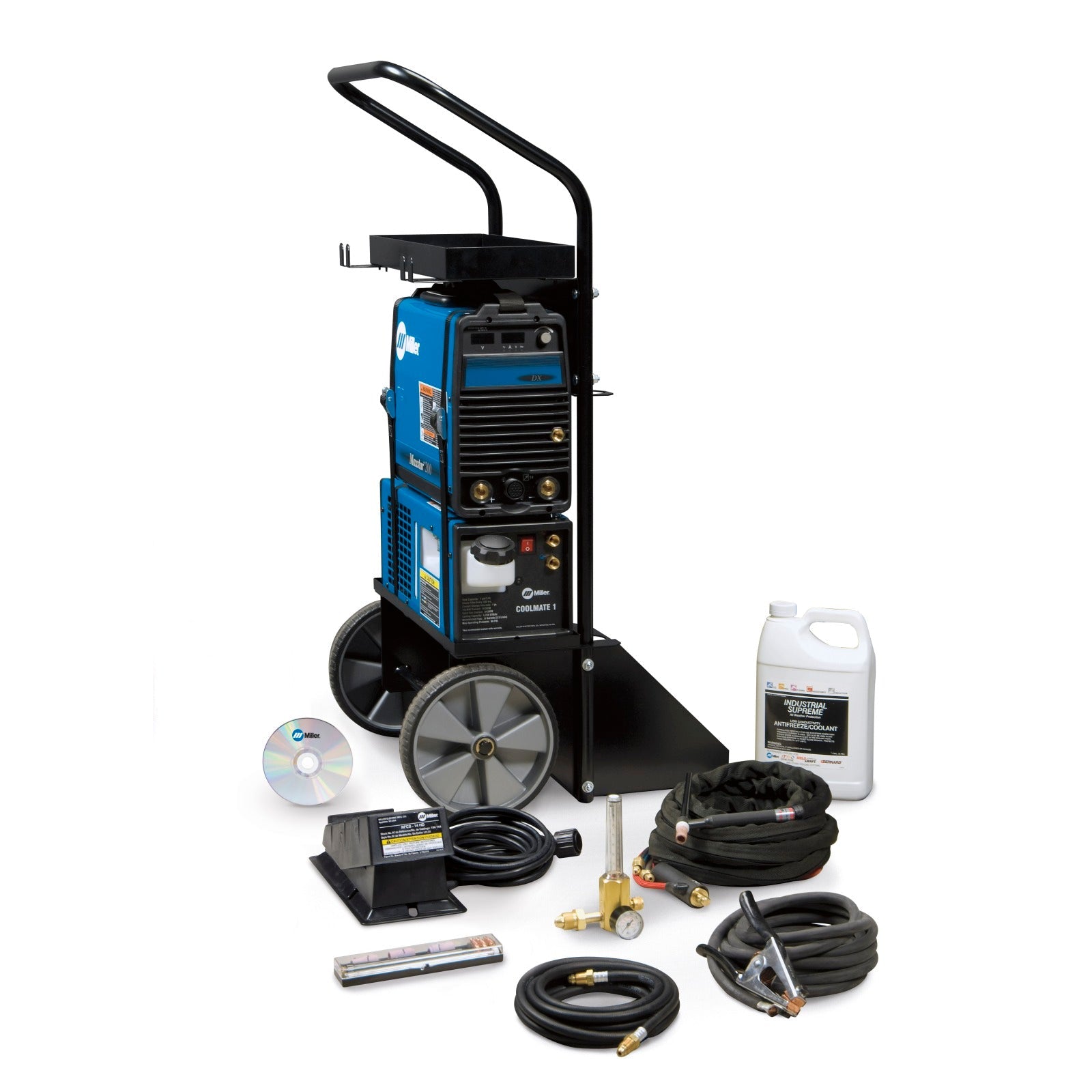 Miller Maxstar 200 DX TIG Welder and Water-Cooled Package with Wireless Foot Control (951396)