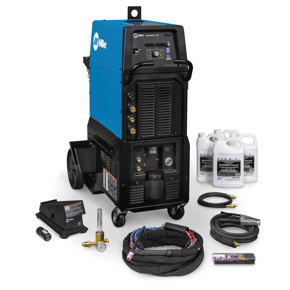Miller Syncrowave 400 AC/DC TIG and Stick Welder Complete w/Wireless Foot Control (951832)