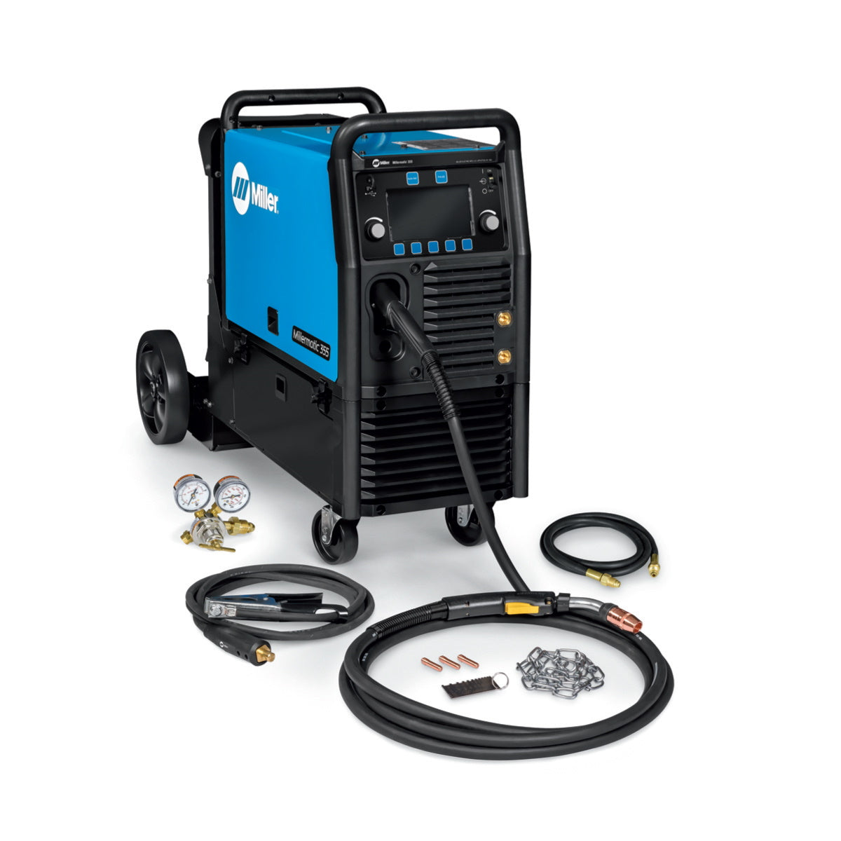 Miller Millermatic 355 Pulsed  MIG Welding Pkg w/Running Gear (951926)