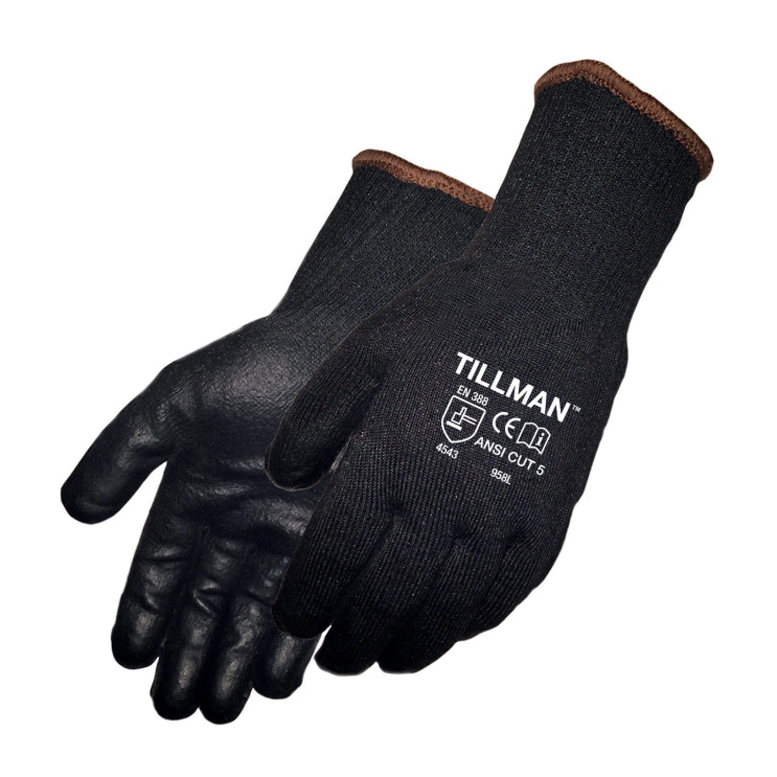 Tillman 958 Polyurethane Cut Resistant Gloves - (Large)