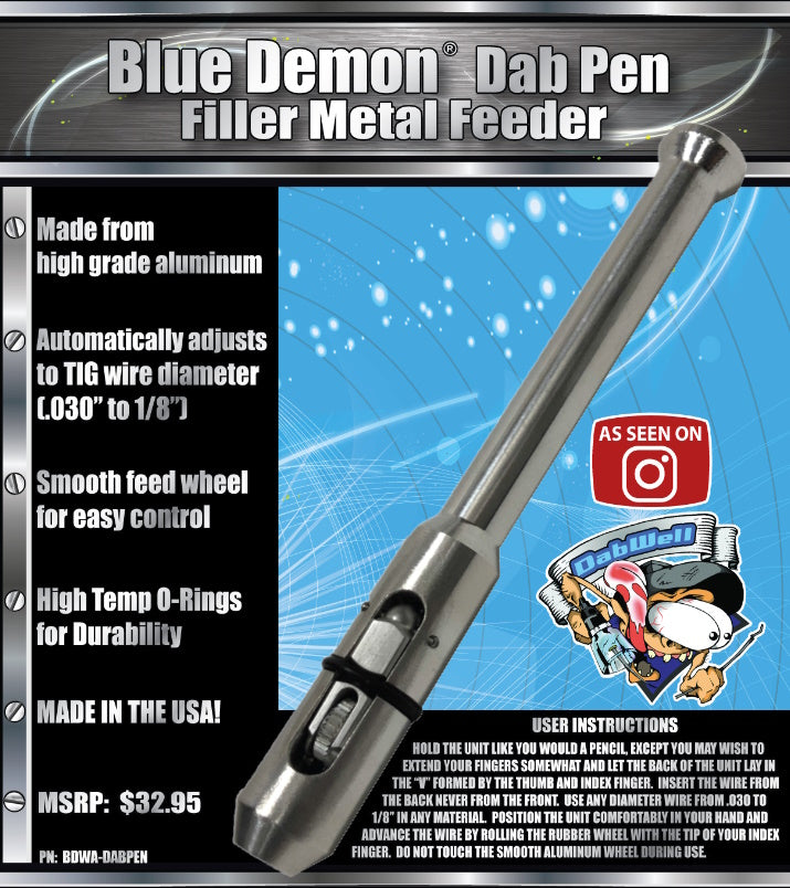 Blue Demon Dab Pen TIG Rod Feeder (BDWA-DABPEN)