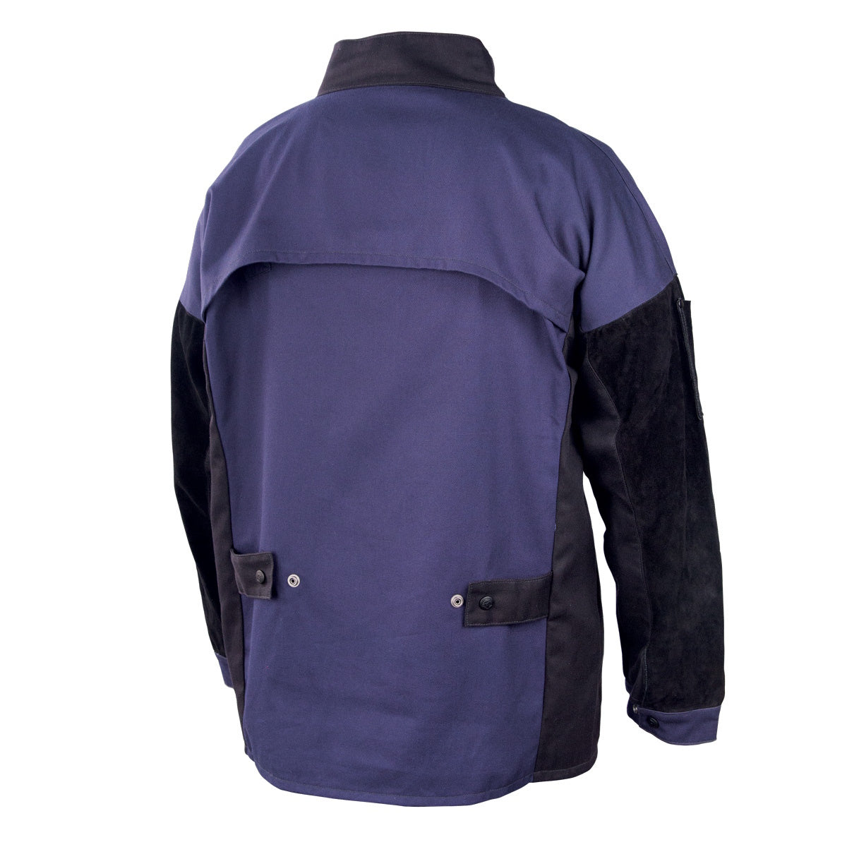 revco black stallion bsx navy black hybrid welding jacket back side
