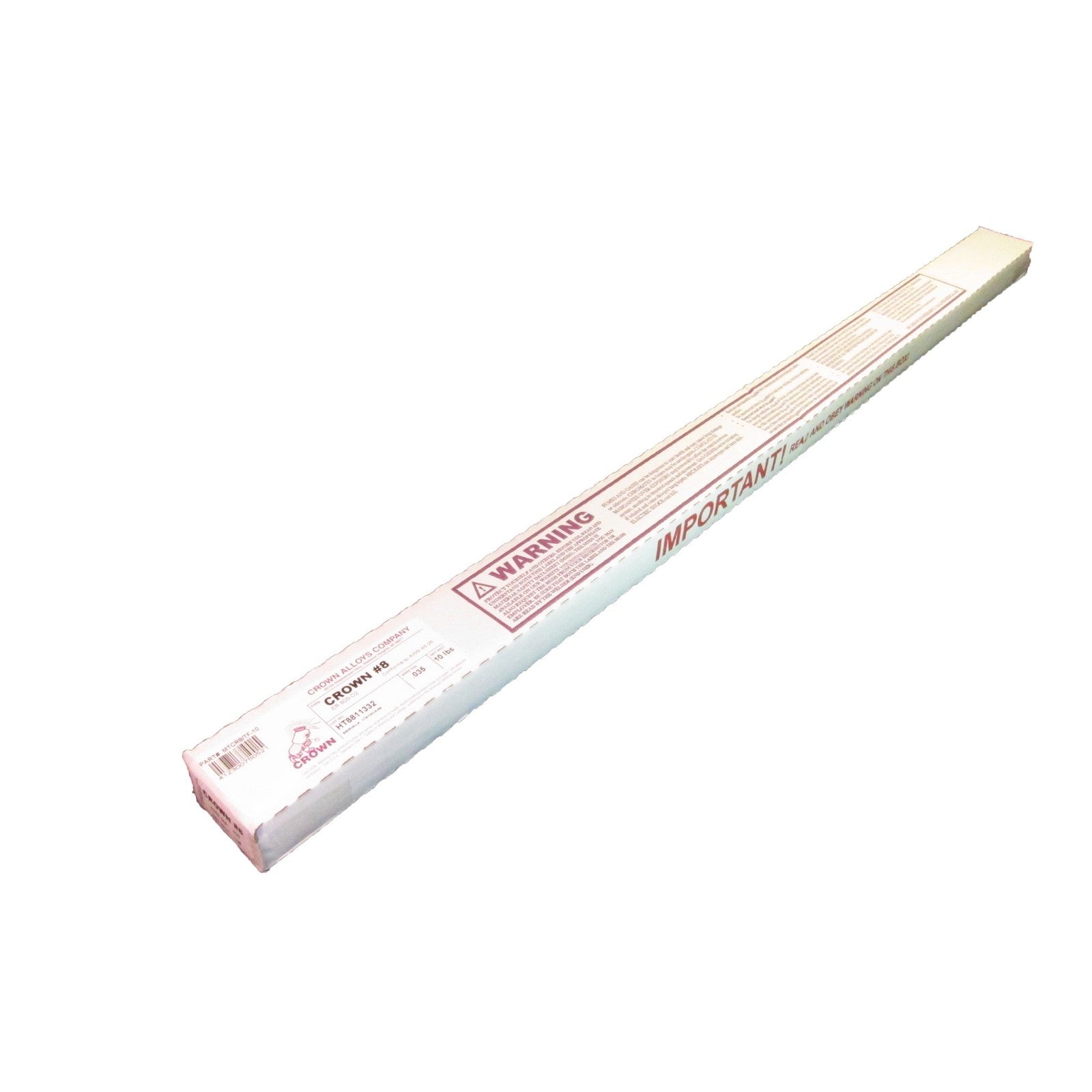 Crown Alloy .035 x 36" CROWN 8 - 10# Steel (ER 80S-D2) TIG 10 lb BOX (MTCR8/TF-10)