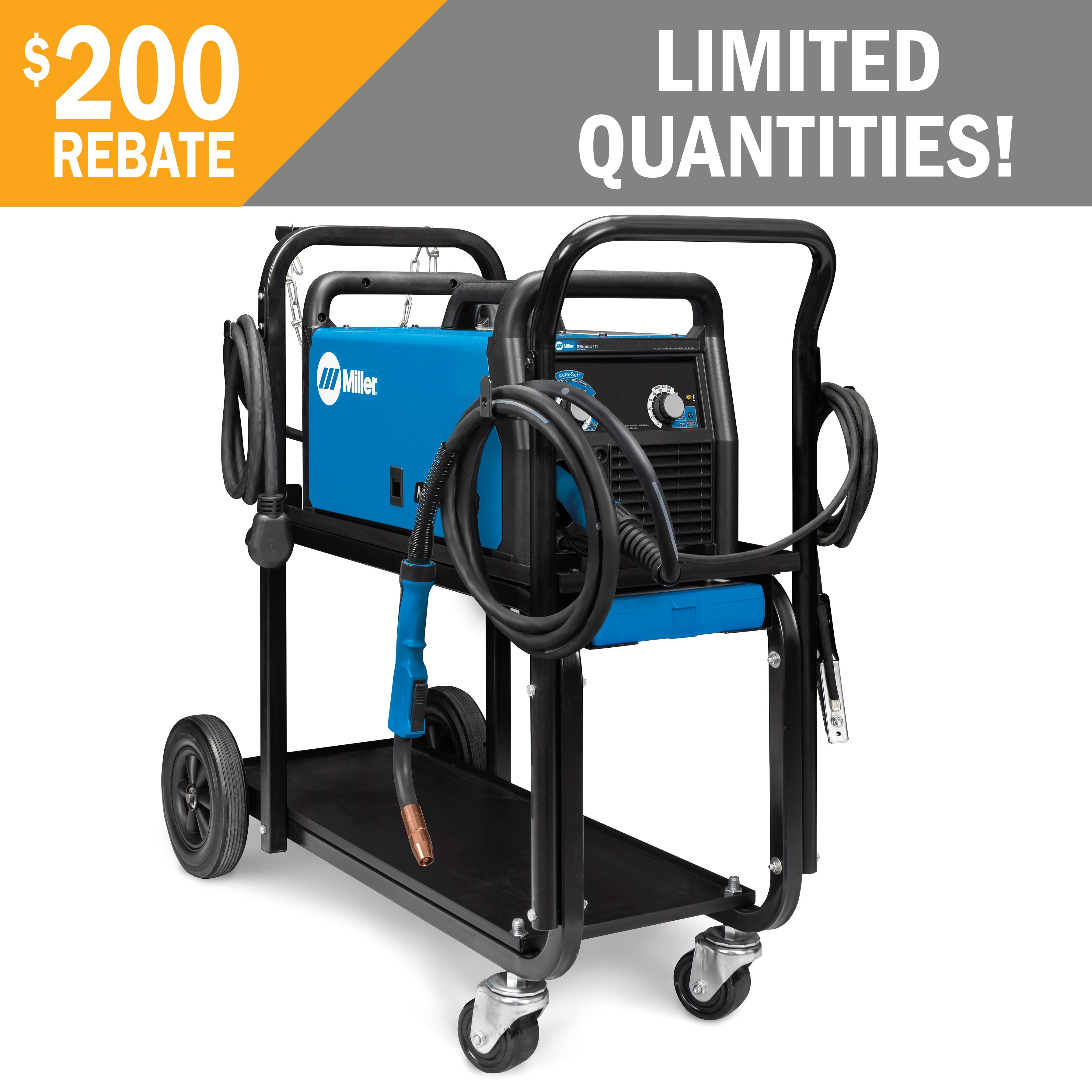 Miller Millermatic 141 MIG Welder with Cart (951601)