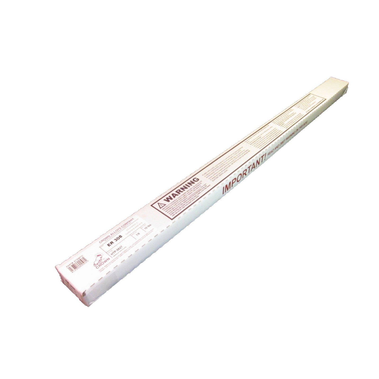 Crown Alloy 1/8 x 36" ER 308 Stainless Steel TIG 10 lb BOX (ST308/TO)