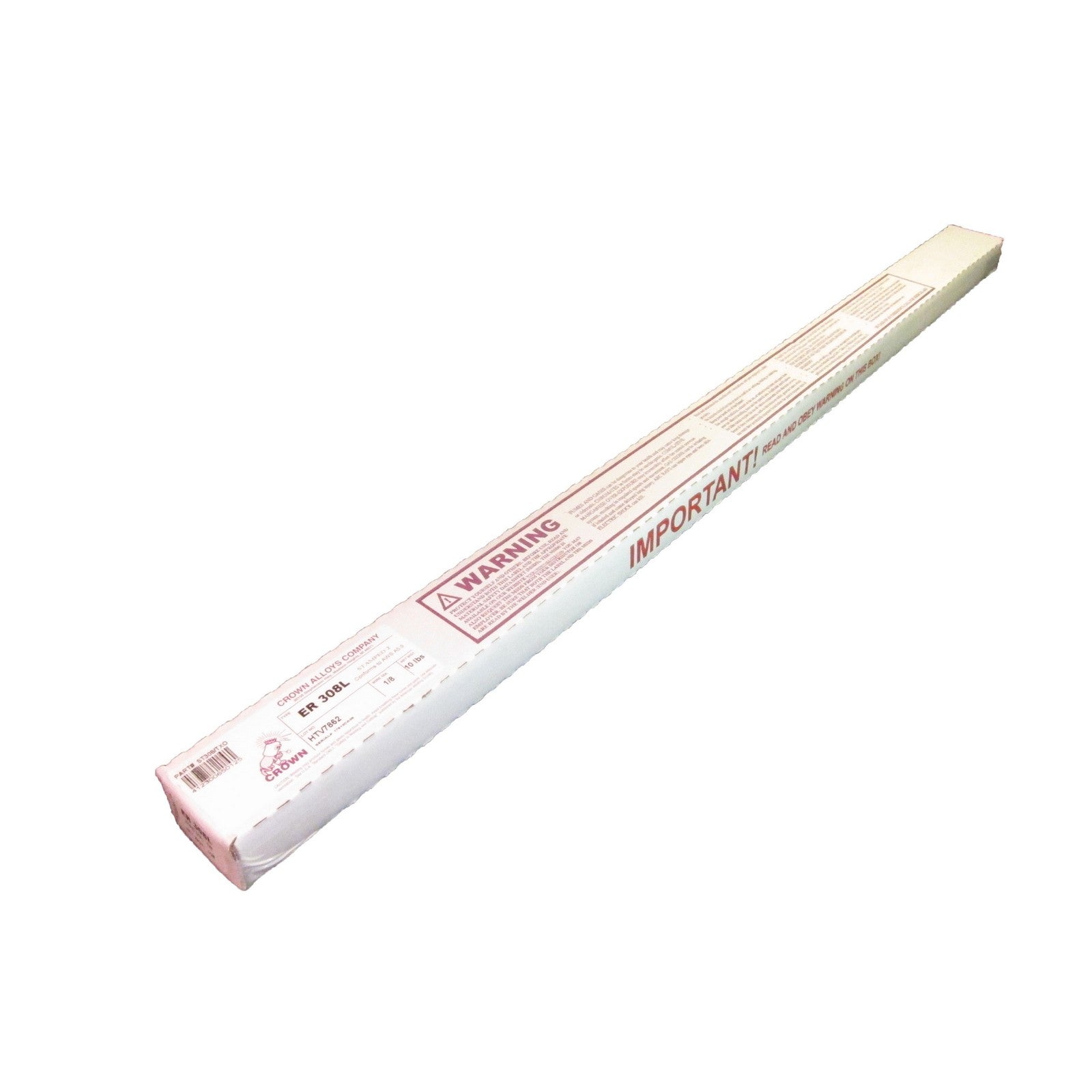 Crown Alloy 1/8 x 36" ER 308L Stainless Steel TIG 10 lb BOX (ST308/TXO)