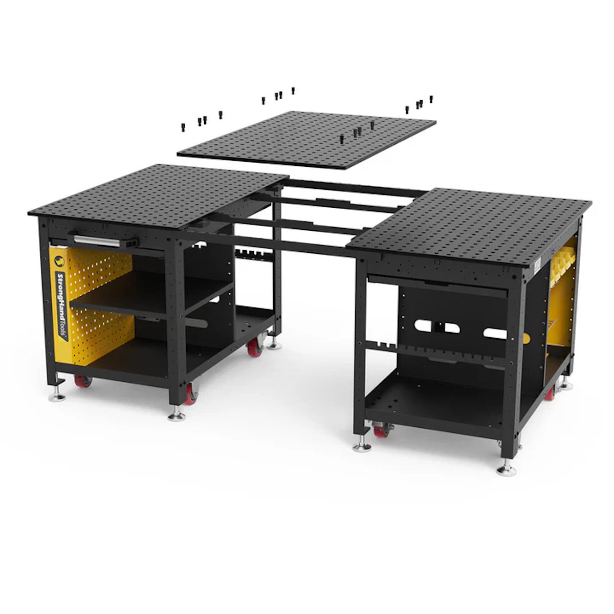 strong hand tools double rhino cart w/accessories