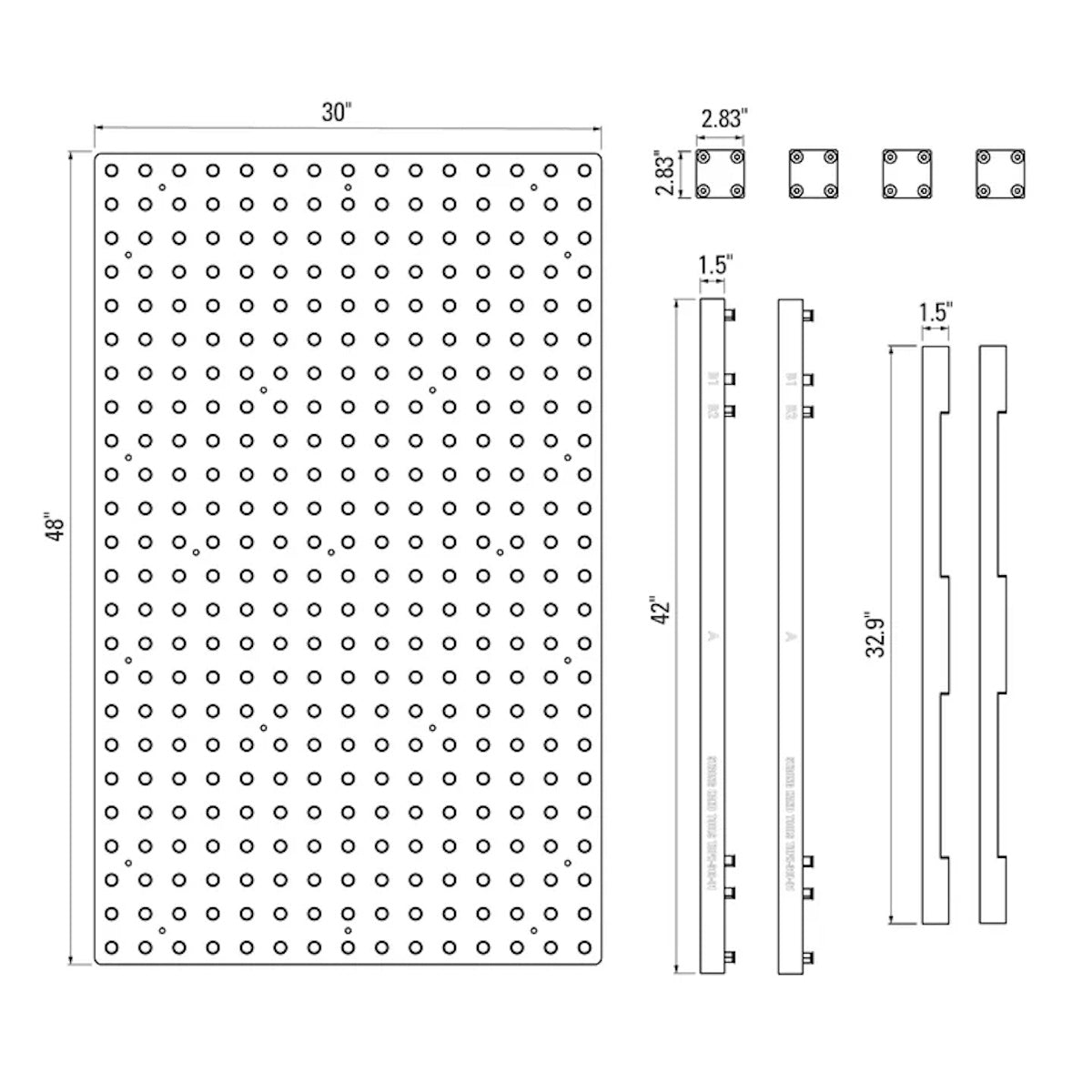 strong hand tools rhino plate connecting bridge dimensions