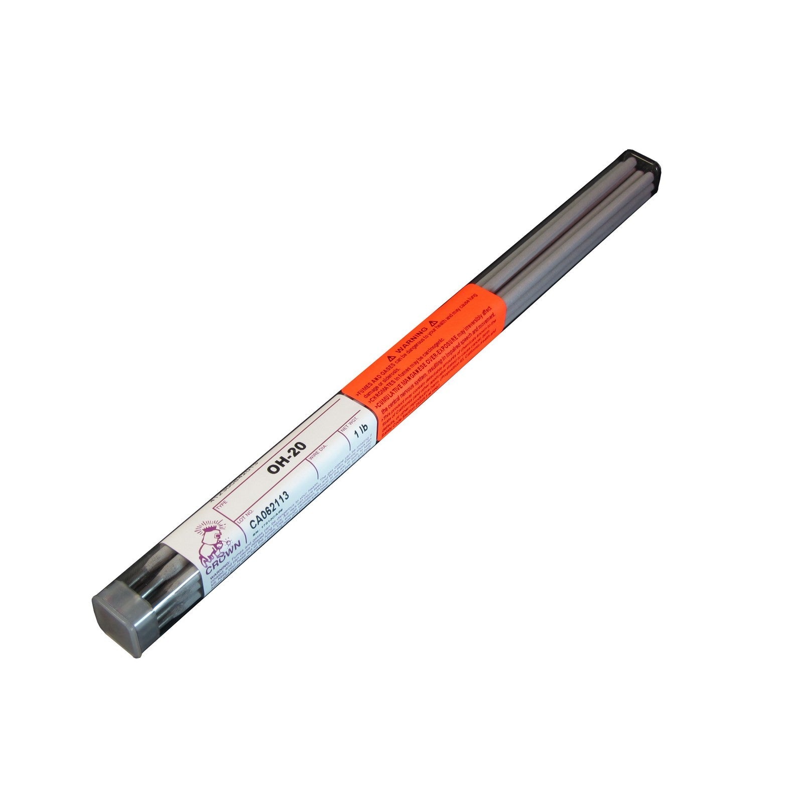 Crown Alloy 1/8 OH-20 BR.PKG. Oil Hardening (O-1 to O-6) Tool Steel ELECTRODE 1 lb TUBE (TEOH/EO-BP)