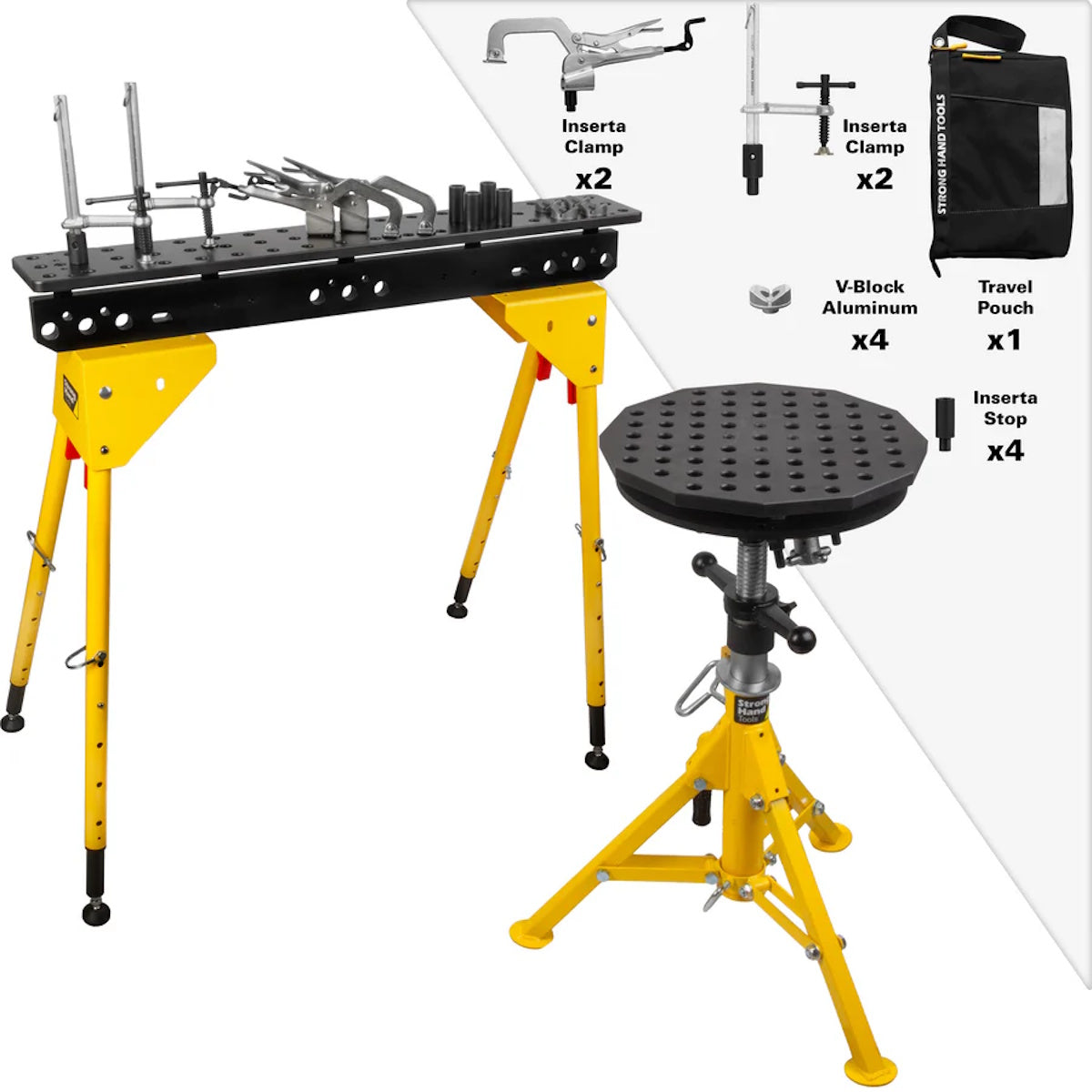 Strong Hand Tools 14 Inch Scout Duo Tripod 5/8 Holes w/12Pc Fixture Kit (TWS14-2PK)