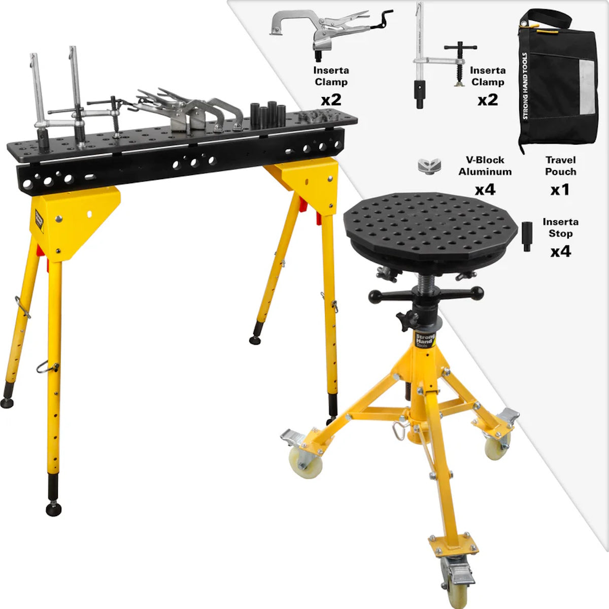 Strong Hand Tools 14 Inch Scout Duo Tripod 5/8 Holes w/12Pc Fixture Kit (TWS14-2PK)