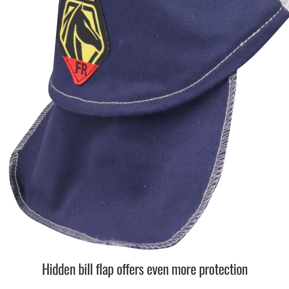 Revco Black Stallion Navy/Gray FR Cotton Welding Cap (AH1630-NG)