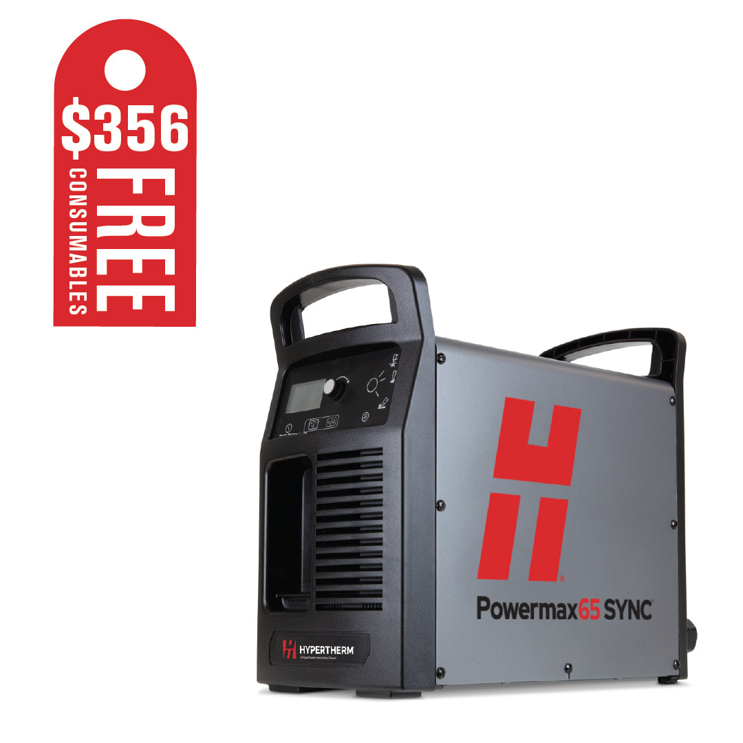 Hypertherm Powermax 65 Sync Plasma w/CPC 25ft 180° Mech Torch and Remote (083348)