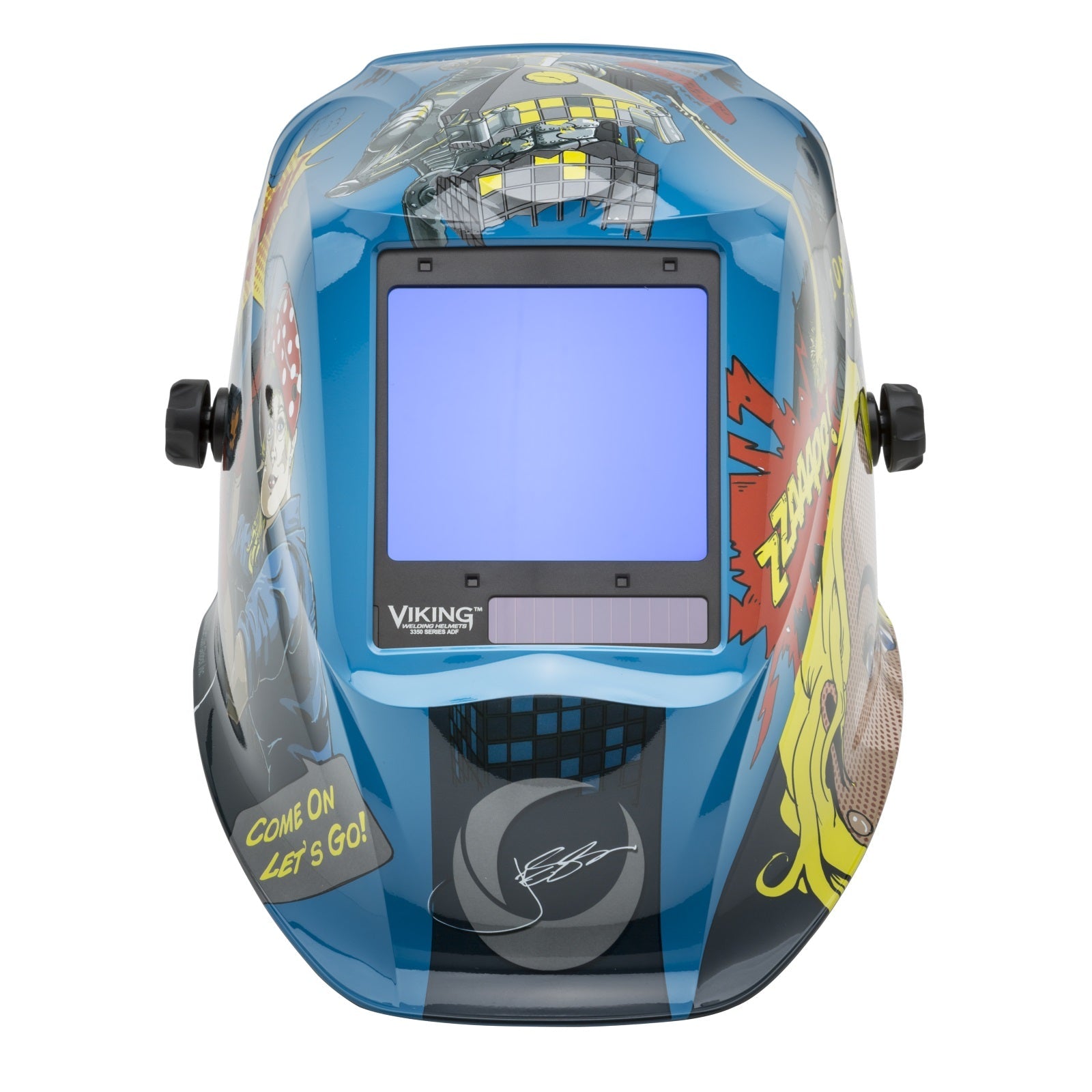Lincoln Viking 3350 Series Jessi vs. The Robot Auto Darkening Welding Helmet (K3372-2)