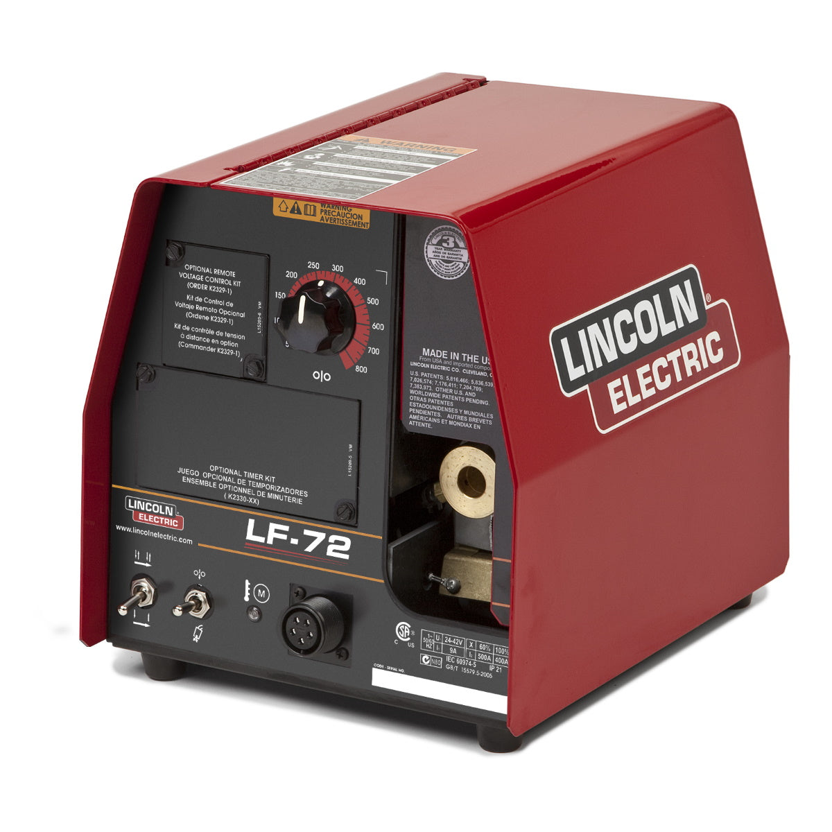 Lincoln LF-72 Wire Feeder Base Model W/O Gun or Cable (K2327-4)