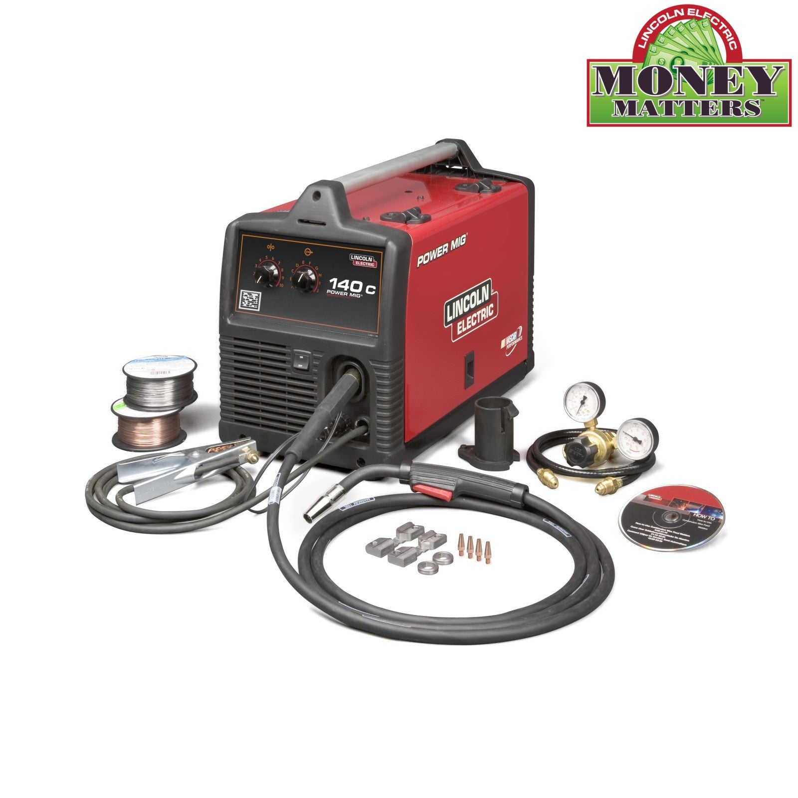 Lincoln Power MIG 140C MIG Welder Pkg (K2471-2)