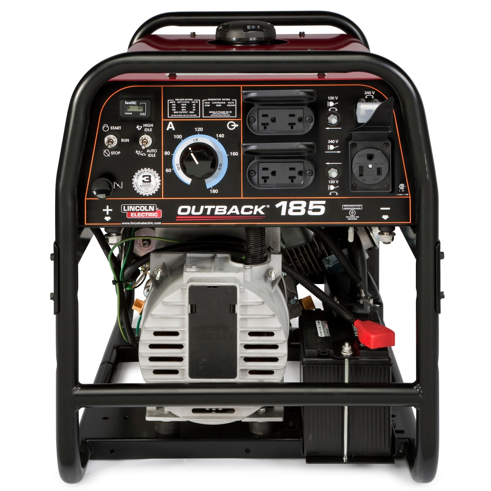Lincoln Outback 185 Engine Welder Generator (K2706-2)