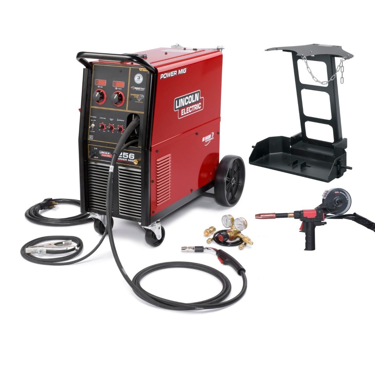 Lincoln Power MIG 256 Welder One-Pak w/ Spool Gun (208/230 V)(K3069-1)