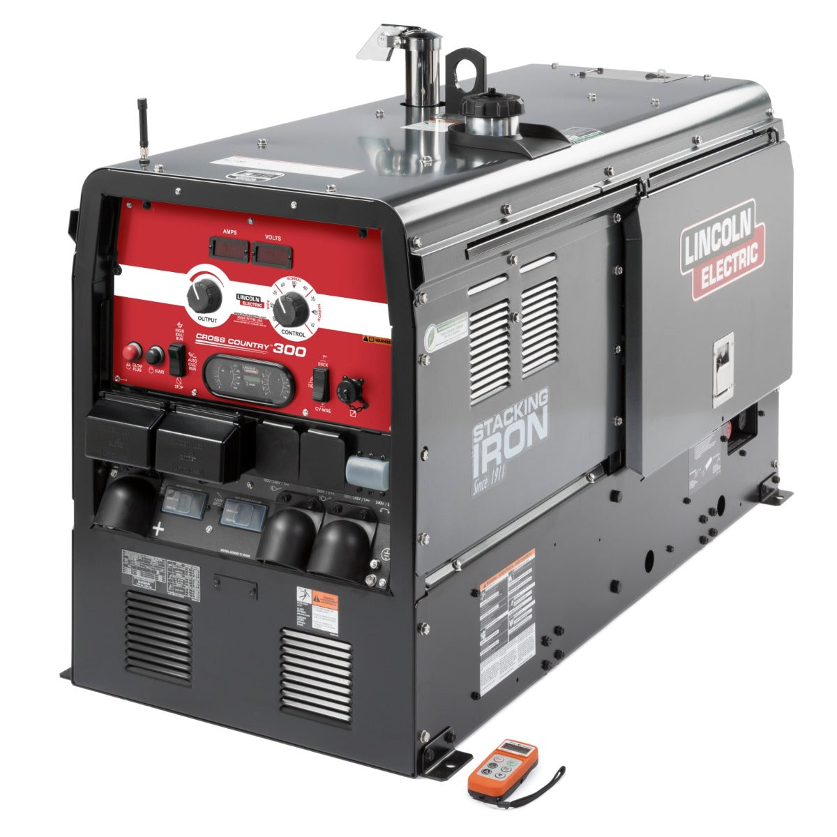 Lincoln Cross Country 300 Kubota CC/CV Welder Generator w/Wireless Remote (K4166-2)