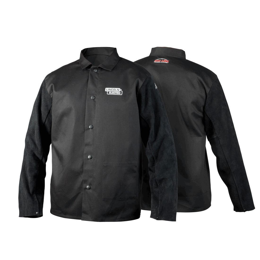 Lincoln Traditional Split Leather-Sleeved Welding Jacket - 2XLarge (K3106-2XL)