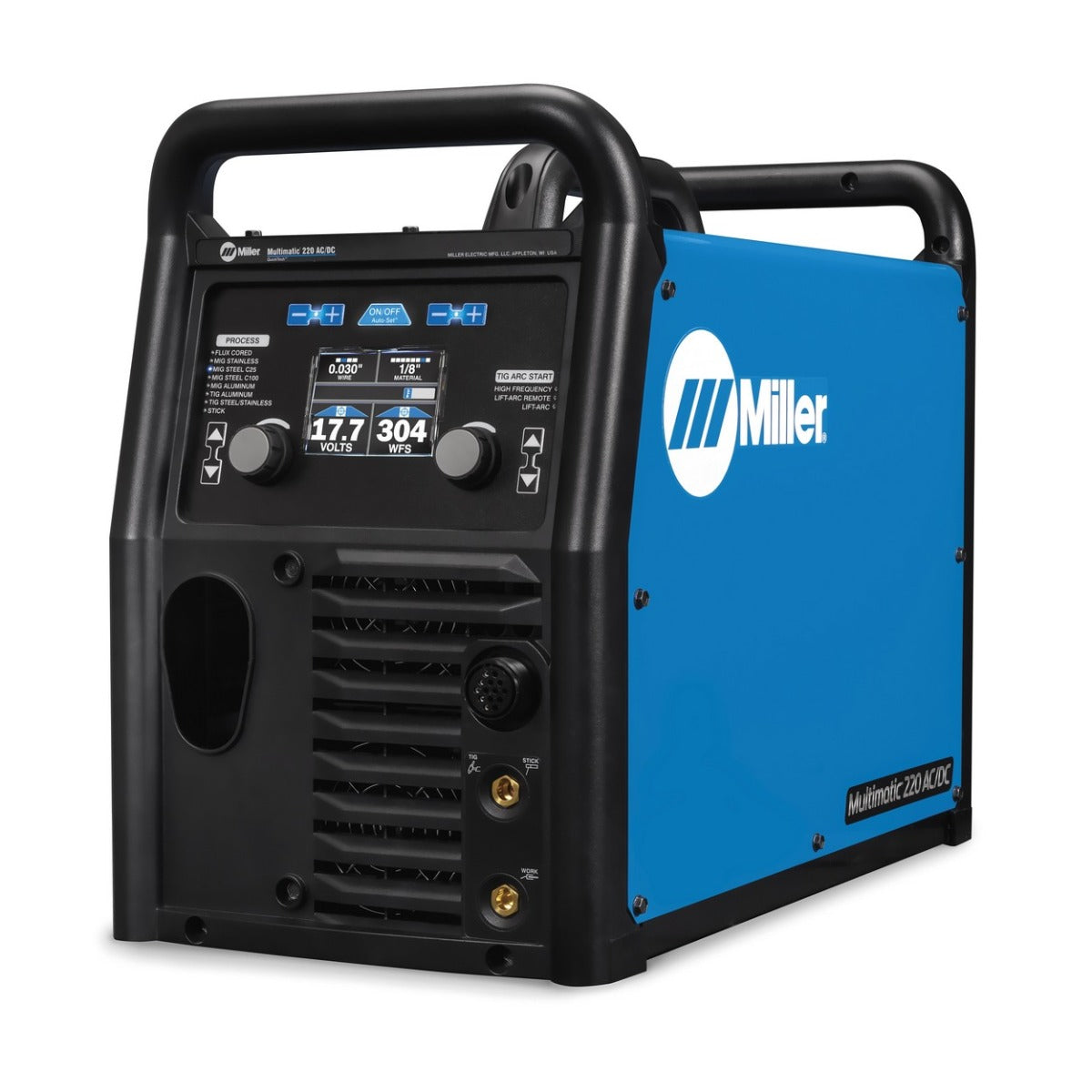 Miller Multimatic 220 AC/DC Multiprocess Welder w/Dual Cylinder Cart (951000070)
