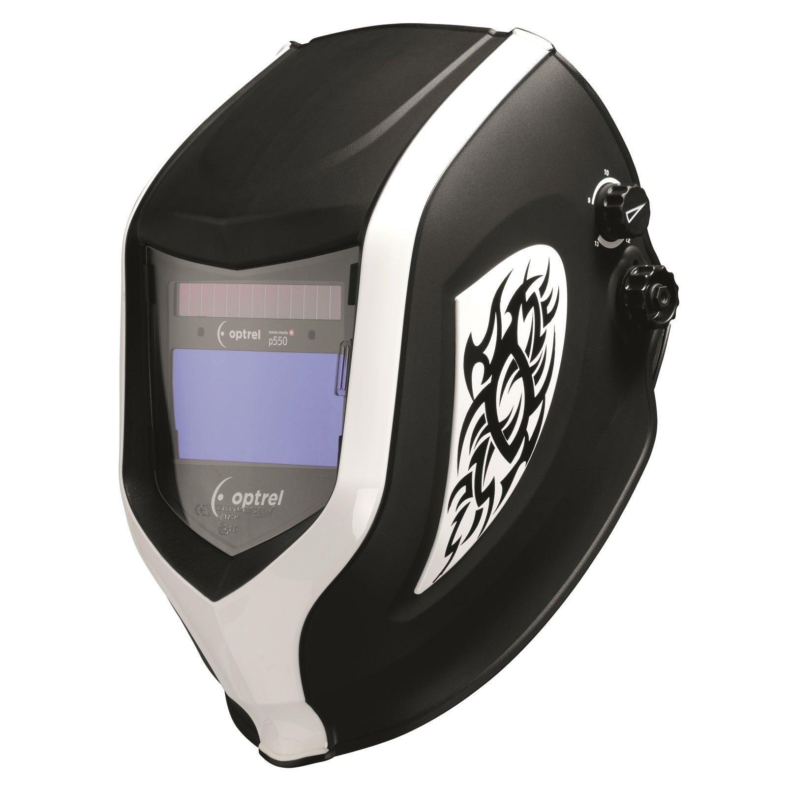 Optrel p550 Series White/Black Helmet (1007.030)