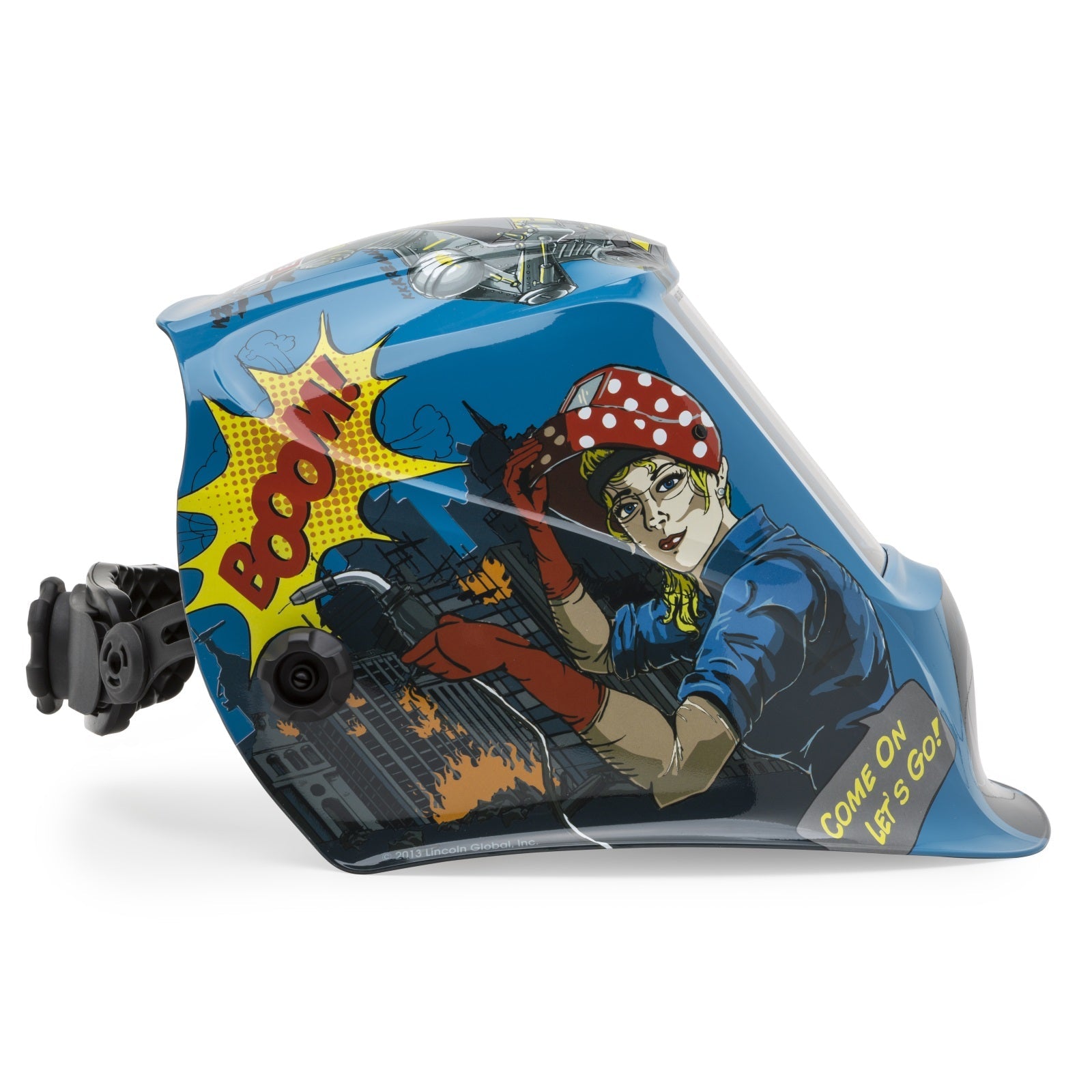 Lincoln Viking 3350 Series Jessi vs. The Robot Auto Darkening Welding Helmet (K3372-2)