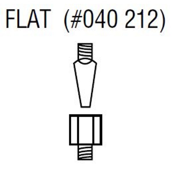 Miller Flat Tips for TT-6, TT-9, and G-7 Spot Welder Tongs (040212)