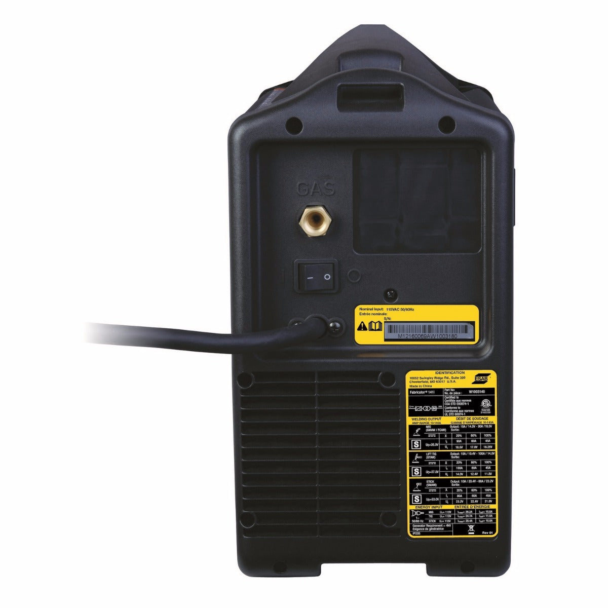 ESAB Fabricator 141i Multi Process Welding System, TIG Torch, and Foot Control (W1003141)