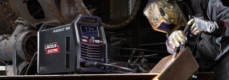 welder using flexcut machine