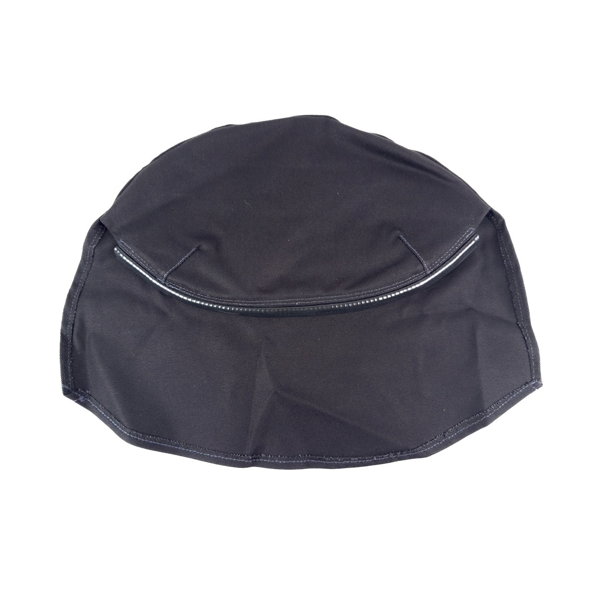 ESAB Sentinel A70 Pro FR Protective Hood 0700900716, black, curved edges, visible stitching, displayed flat.