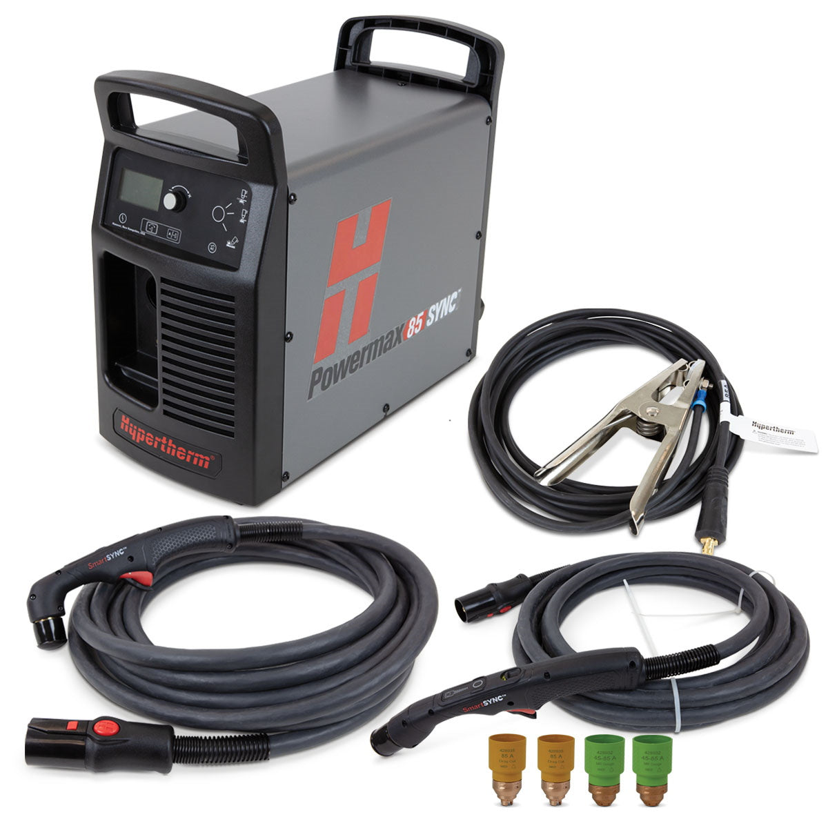 Hypertherm Powermax 85 Sync Plasma Cutter w/25ft 75° and 15° Hand Torch (087187)