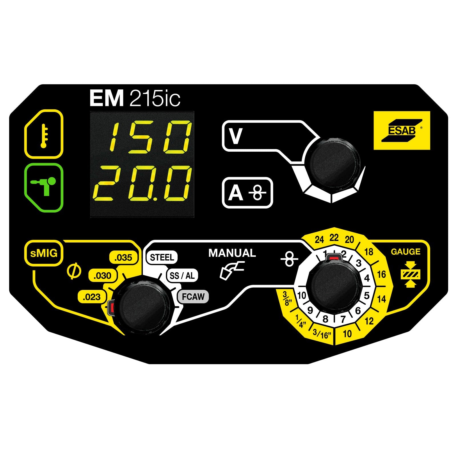 ESAB Rebel EM 215ic MIG Welder (0558102436) - MIG ONLY