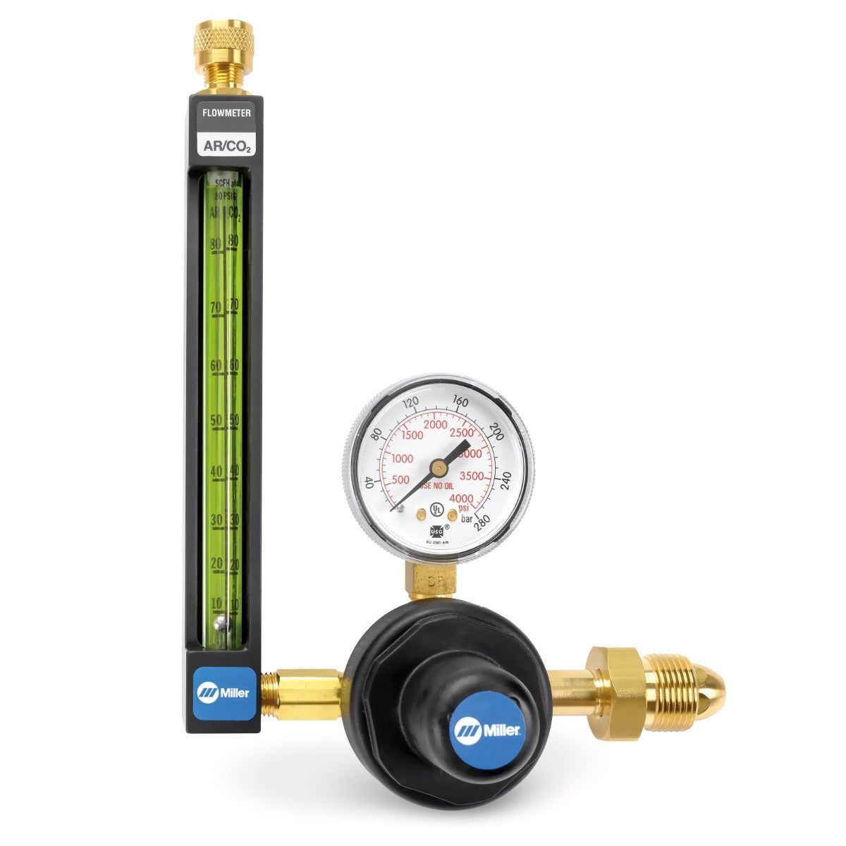 Miller HD Single Stage Argon/CO2 Inert Gas Flowmeter/Regulator (22-XX-580)