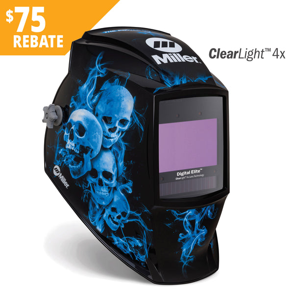 DMC HAWK acute ② Miller Digital Elite Blue Rage II Welding Helmet w