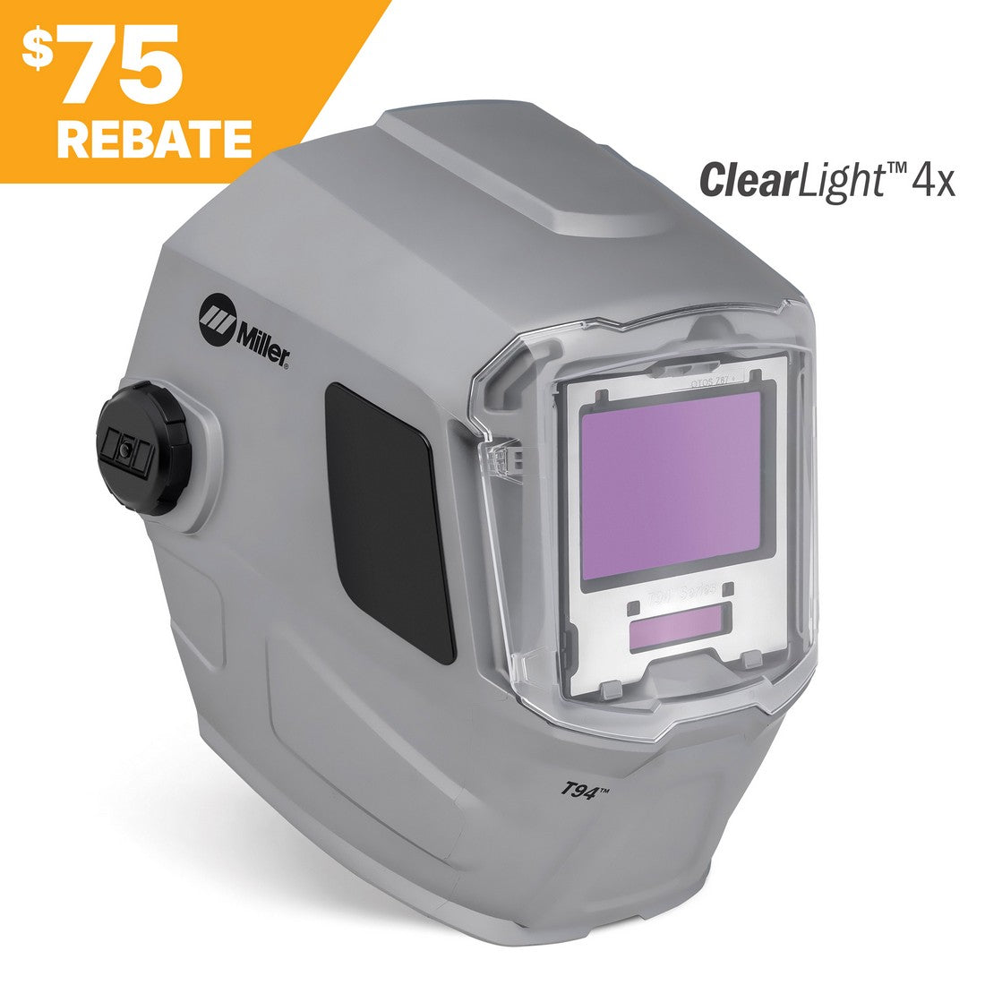 Miller T94 Welding Helmet w/ClearLight 4X Lens for Sale (296791