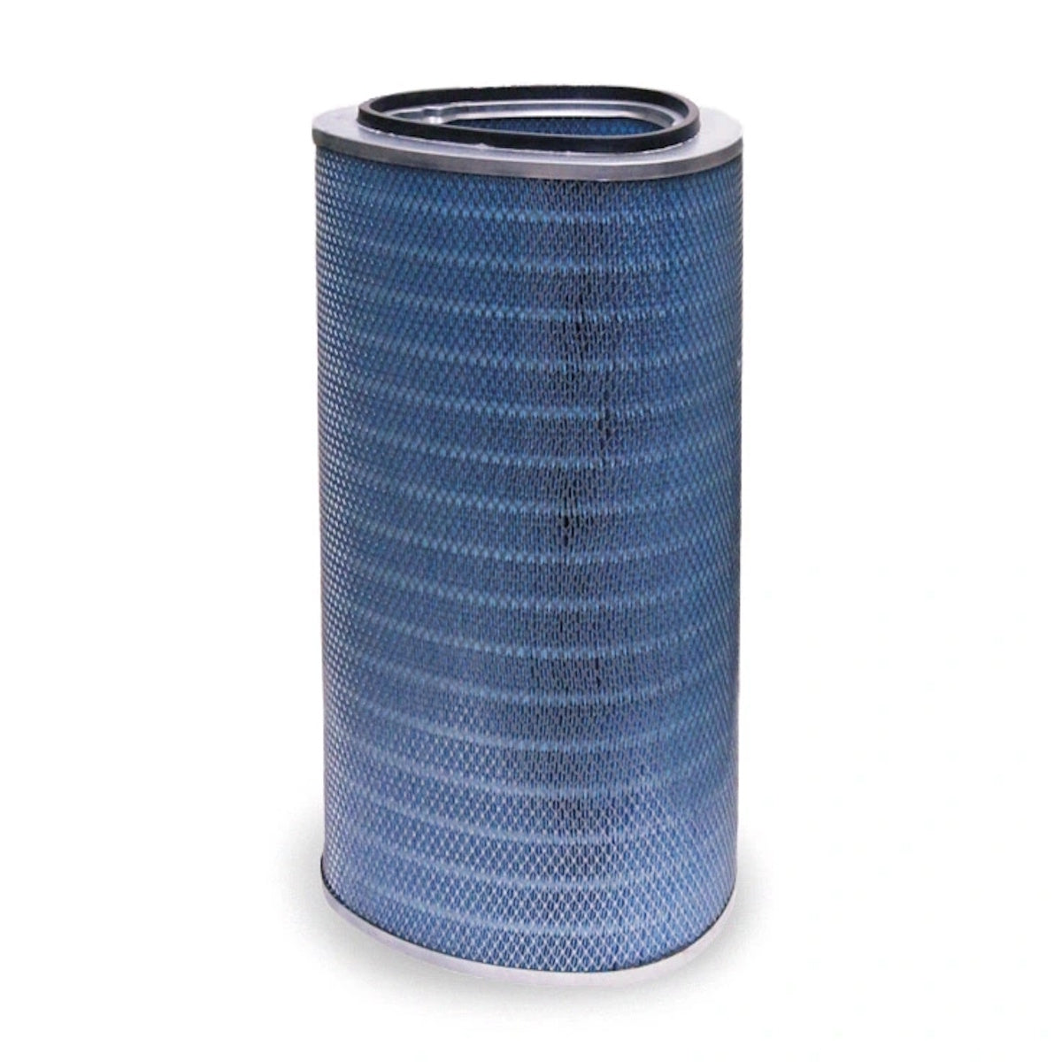 Miller Filtair Purifier Replacement FilTek XL Filter 296823: cylindrical with pleated blue mesh and black rubber rim.