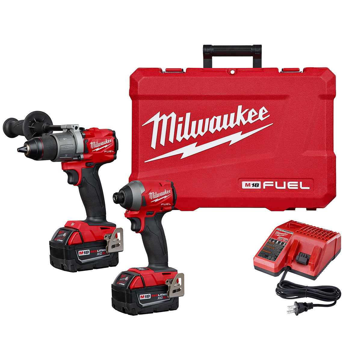 Milwaukee M18 FUEL Brushless Hammer Drill / Impact 2-Tool Combo Kit (2997-22)