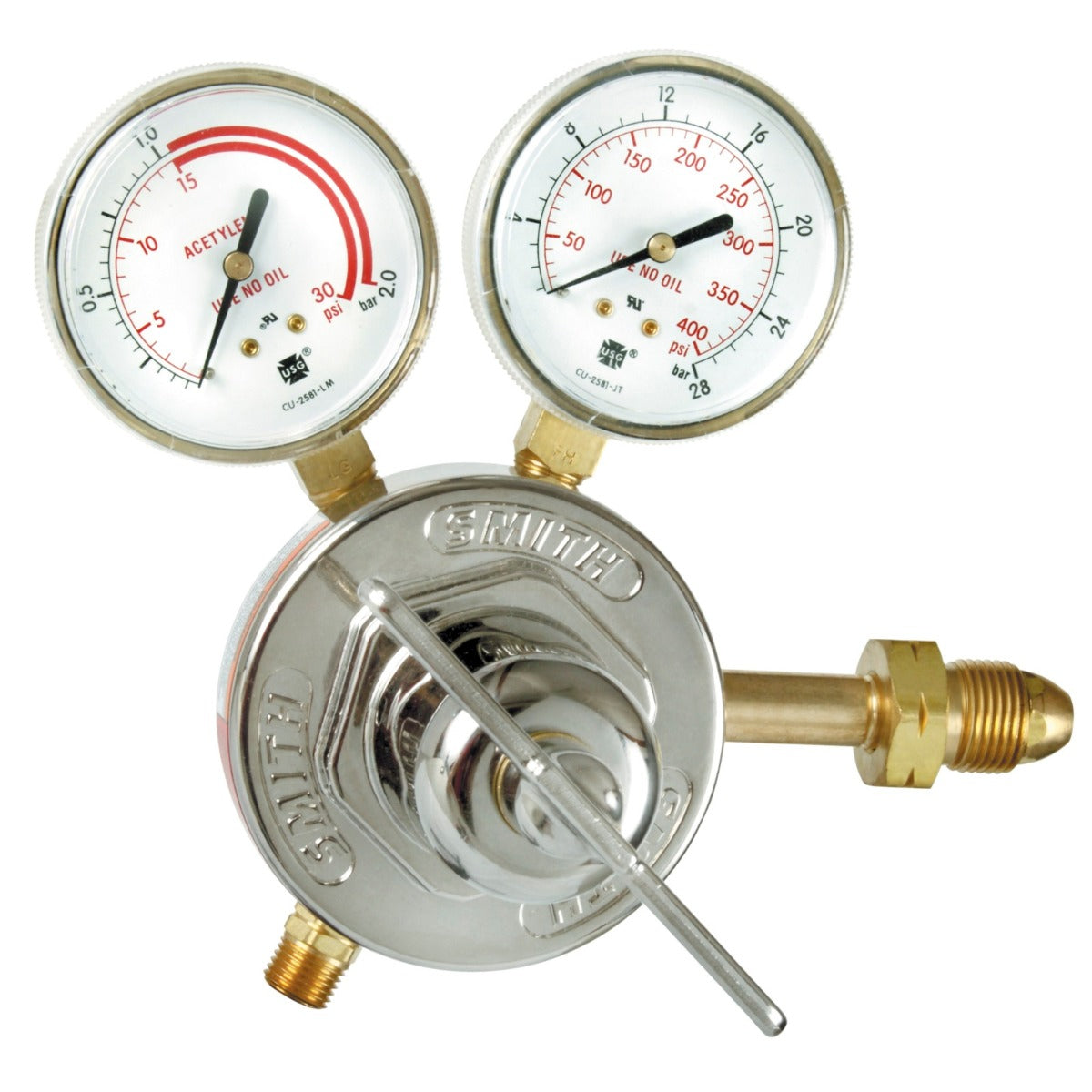 Miller | Smith HD Single Stage Series 40 Acetylene Regulator (40-15-XXX)