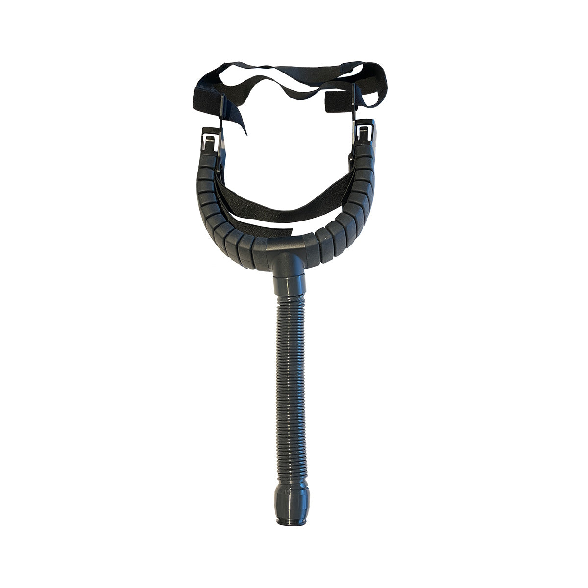 Optrel Swiss Air Y-Air Hose 4556.010, black, flexible hose with adjustable straps for hands-free use.